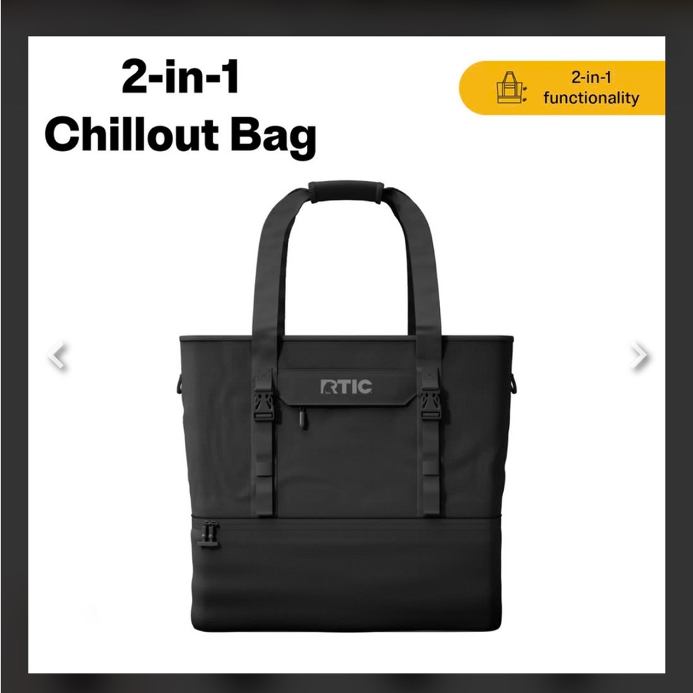 Black 2-in-1 Chillout Bag NWT